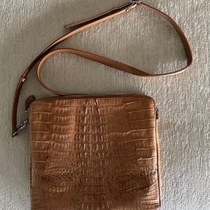 Alligator crossbody handbag